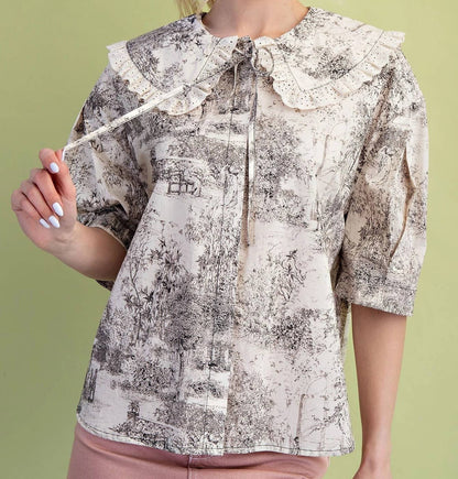 The Heirloom Toile Blouse