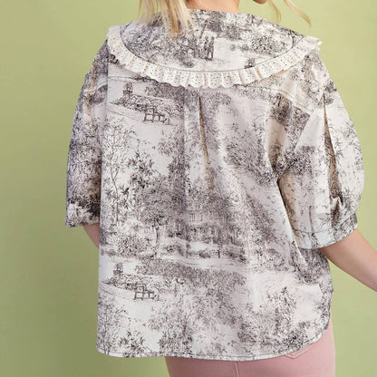 The Heirloom Toile Blouse