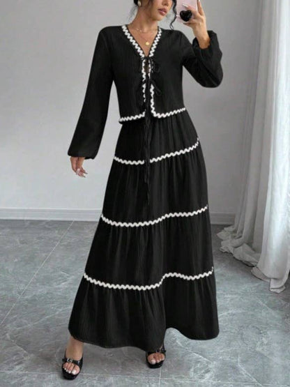 Timeless Grace Scalloped Skirt Set