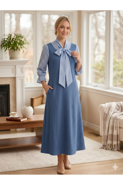 Sophie's Bow Midi Dress