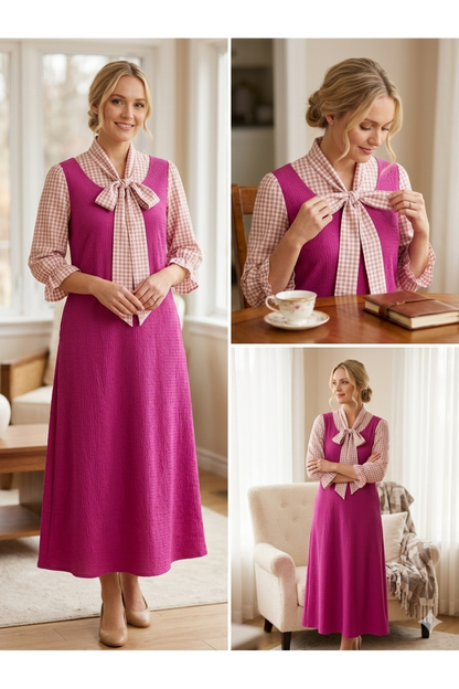 Sophie's Bow Midi Dress