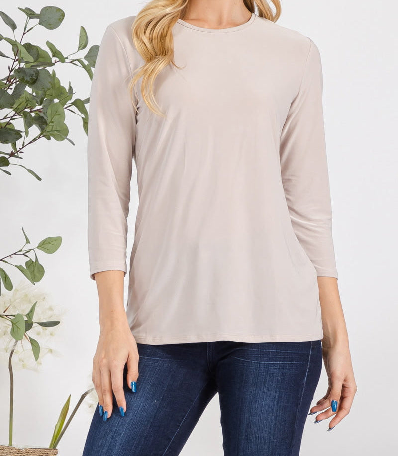 Women's 3/4 Length Sleeve Undershirt