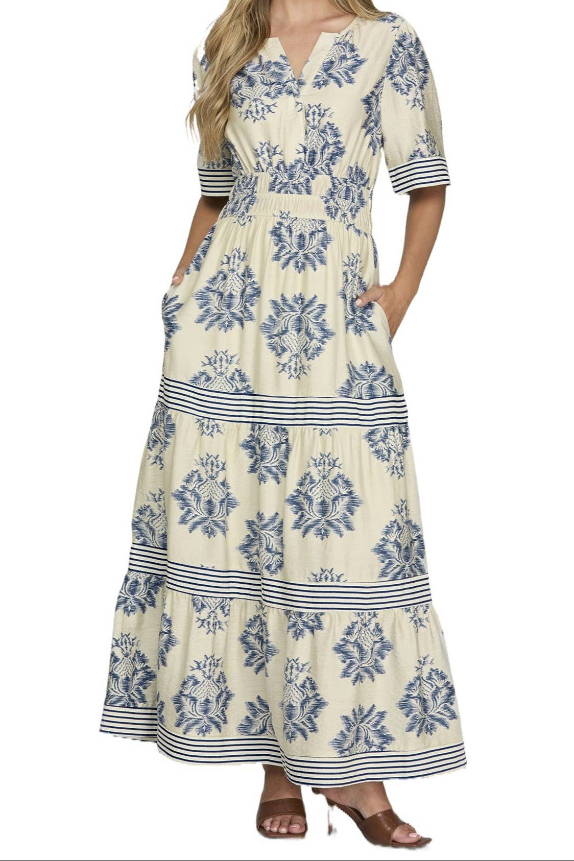 Print Tiered Maxi Dress – Modesty & Majesty Boutique