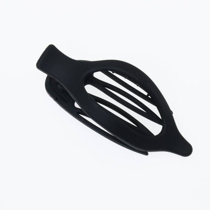 Oval Lay-Flat Hair Claw Clip - Black