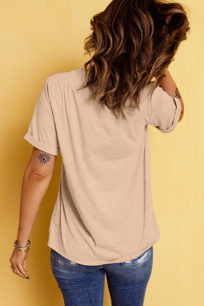 Thanksgiving Bowknot Turkey Graphic Tee: Khaki / XL