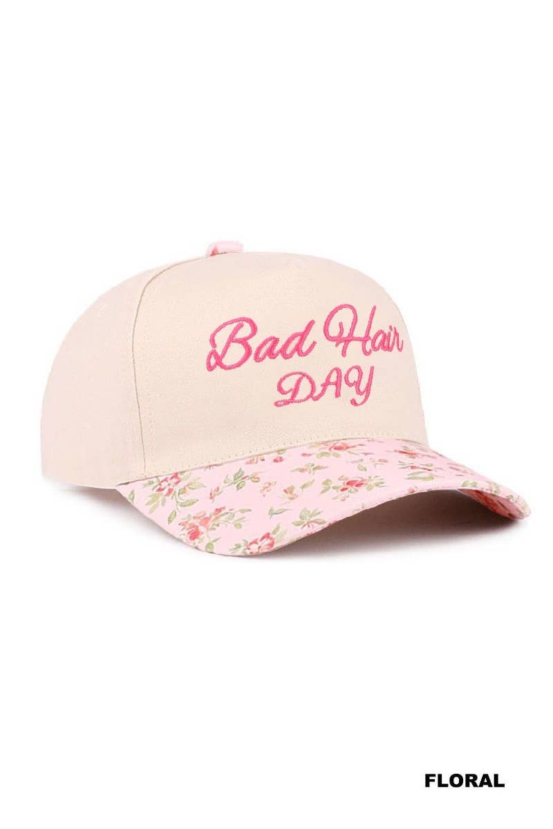 Bad Hair Day Two Tone Canvas Cotton Cap | Leopard