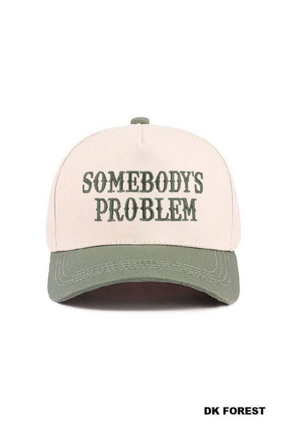 Somebody's Problem Canvas Cap | Forest