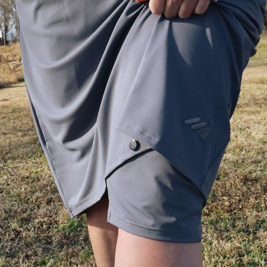 Charcoal Classic Athletic Skirt