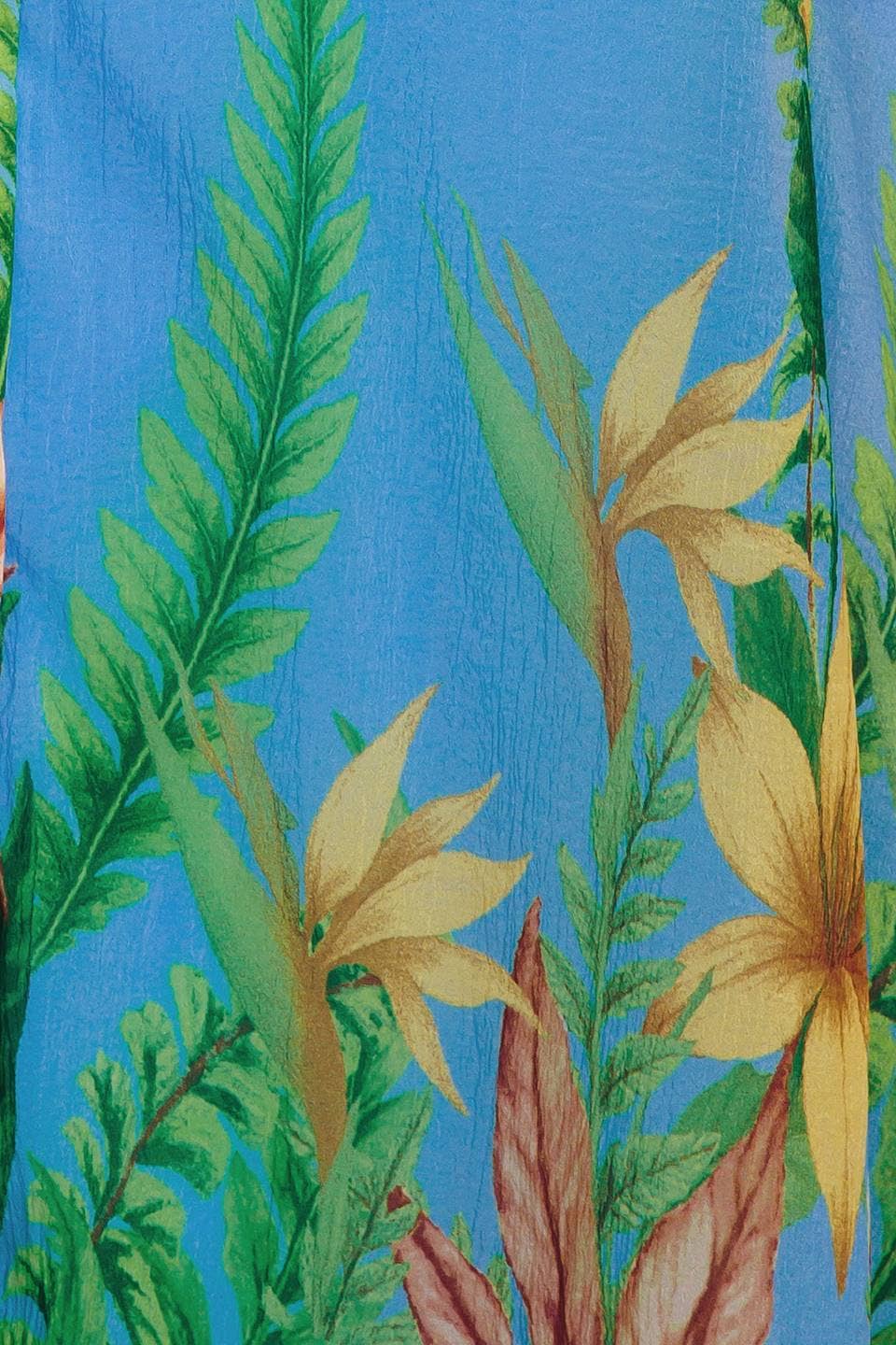 Blue Contemporary Printed Midi Dress