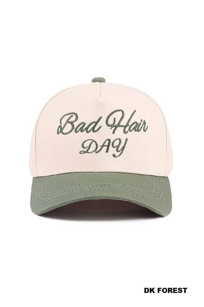 Bad Hair Day Two Tone Canvas Cotton Cap | Leopard