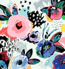 Artistic Floral Print Athletic Skirt